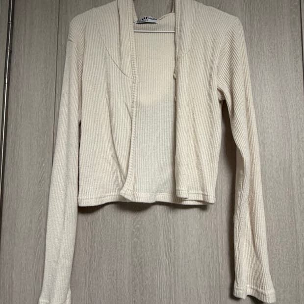 아이보리 니트 가디건