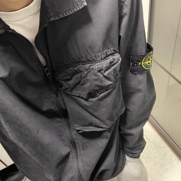스톤아일랜드 올드이펙트 오버셔츠 자켓