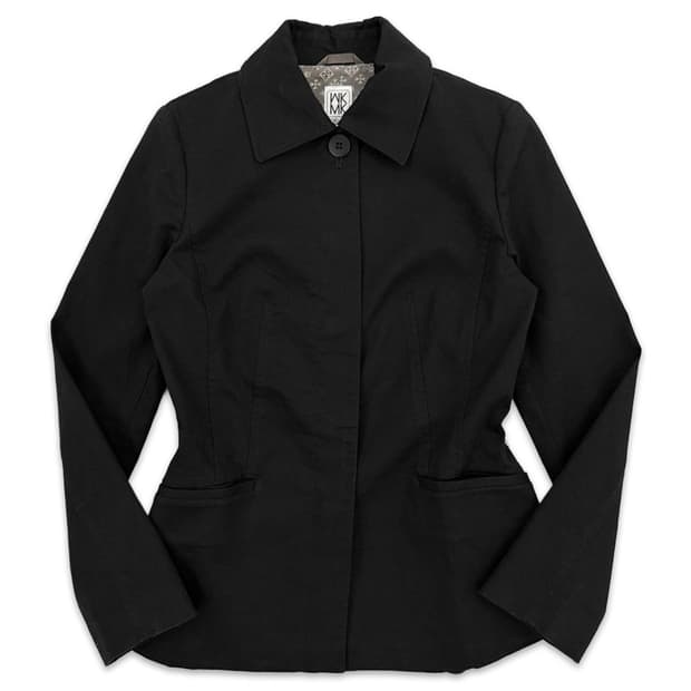 빈티지 MICHEL KLEIN 슬림핏 블랙 라인 자켓