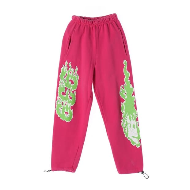 아카이브볼드 939 플레임 로고 스웻 팬츠 핑크 S