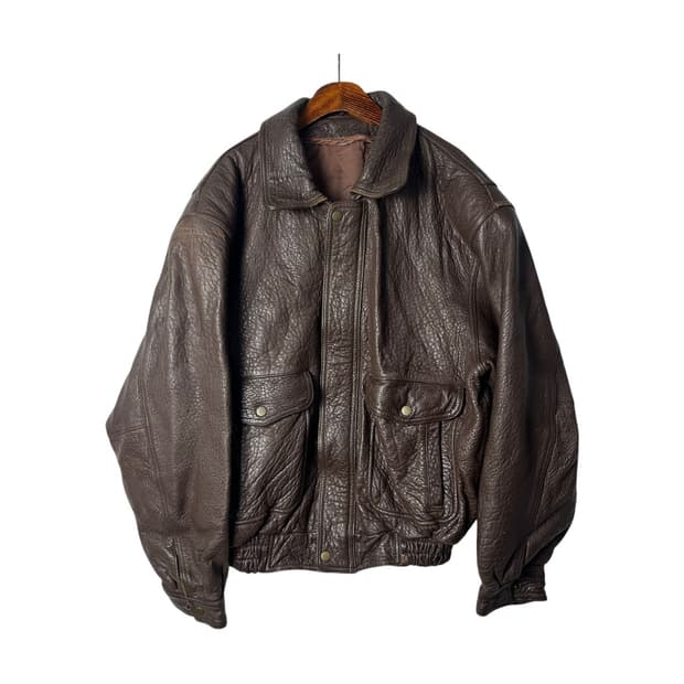 [JPN] 빈티지 램스킨 레더 봄버자켓