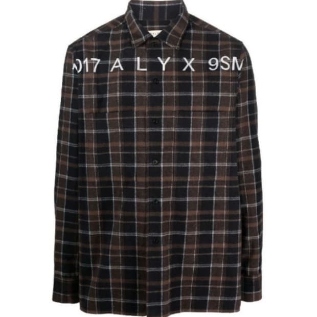 ALYX 알릭스 로고 체크 셔츠