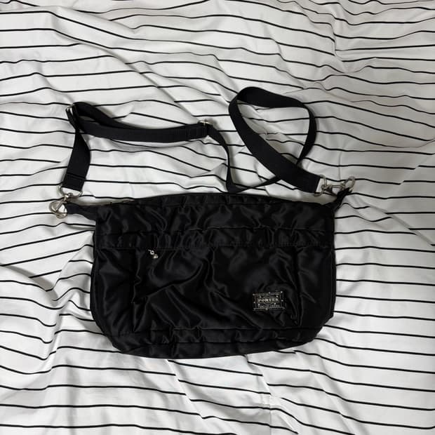 [OS] 포터 숄더 크로스백 블랙 탱커