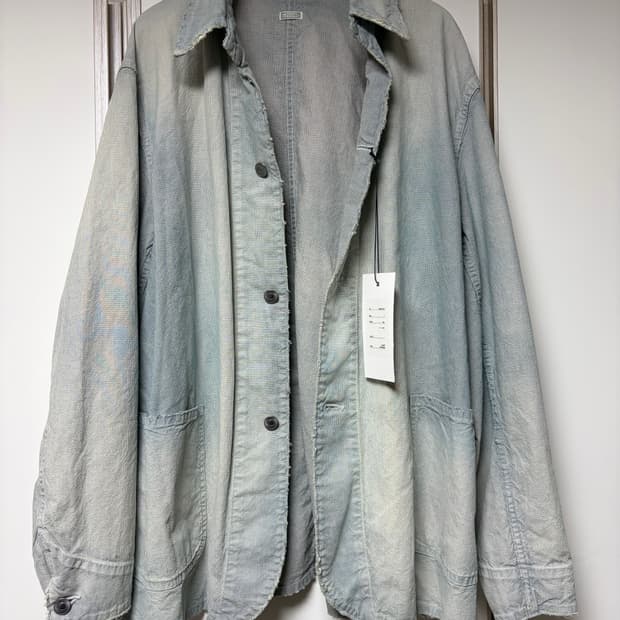 [2] A.presse 아프레쎄 25ss 인디고 핀 체크 커버올