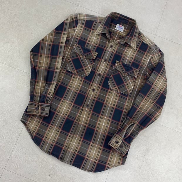  리바이스 화이트탭 플란넬 워크 셔츠 (98)  ﻿