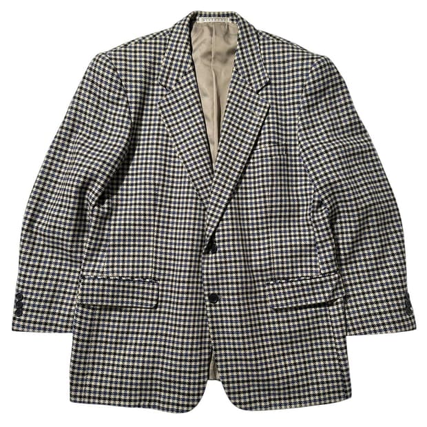 지방시 체크 싱글 2B 블레이저 자켓