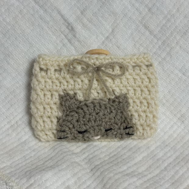 [핸드메이드] 아기고양이 뜨개지갑