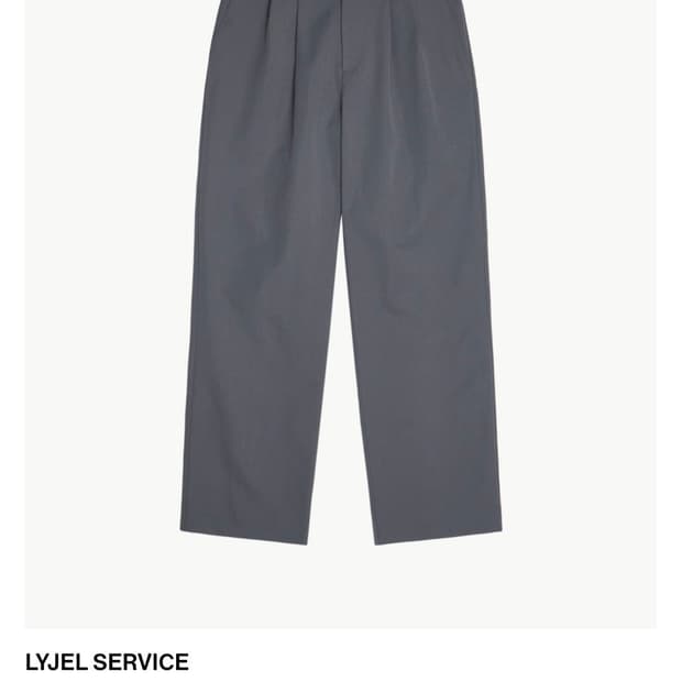 리젤 서비스 BACK - BANDING 2-TUCK TROUSERS