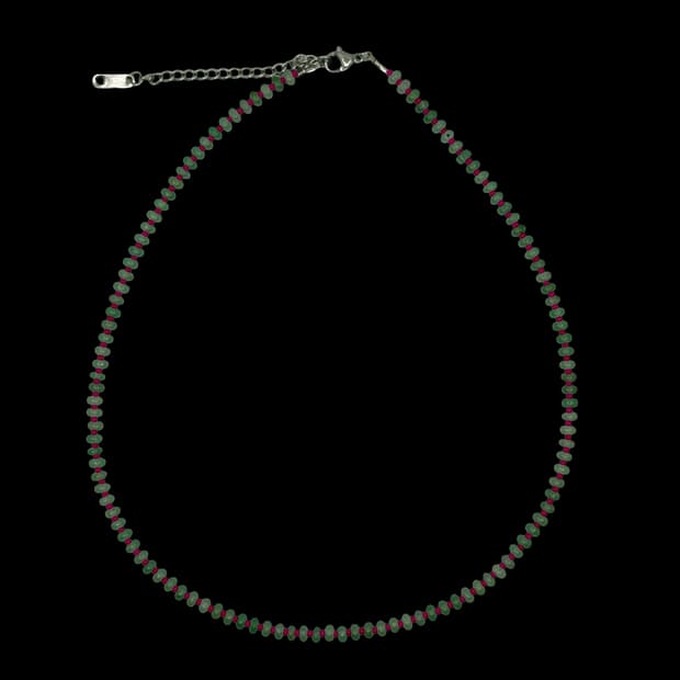 Crimson seed necklace 