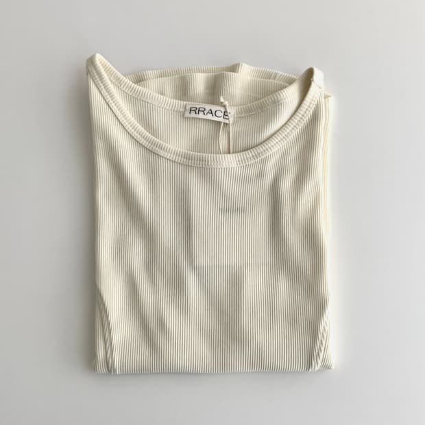 Rrace 레이스 캡 슬리브 티