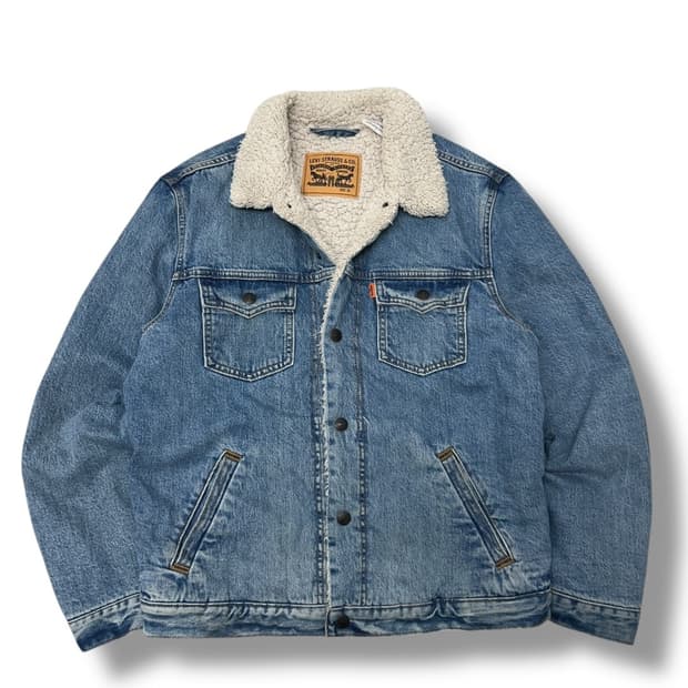 Levis 오렌지탭 쉐르파 자켓 105