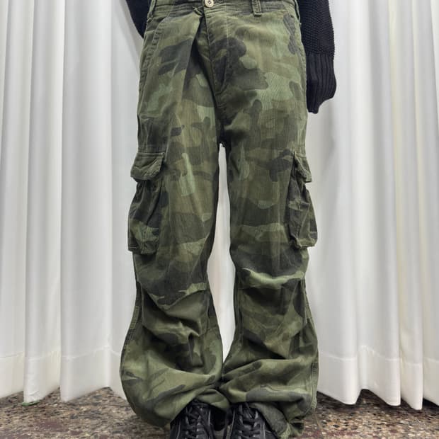 camo corduroy cargo pants