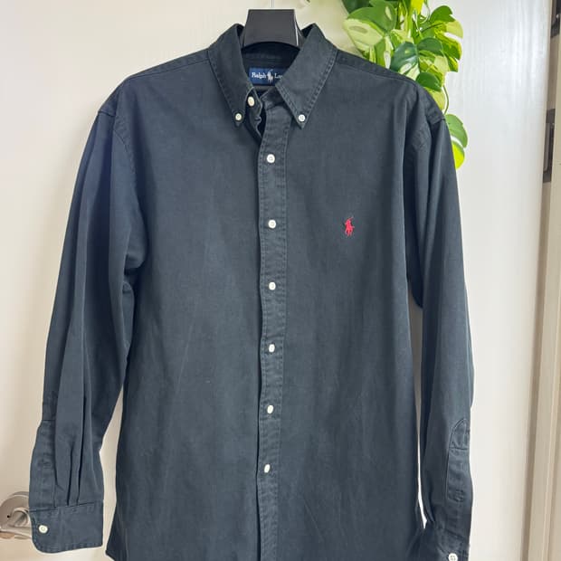 랄프로렌 블랙 셔츠 블레이크핏 100