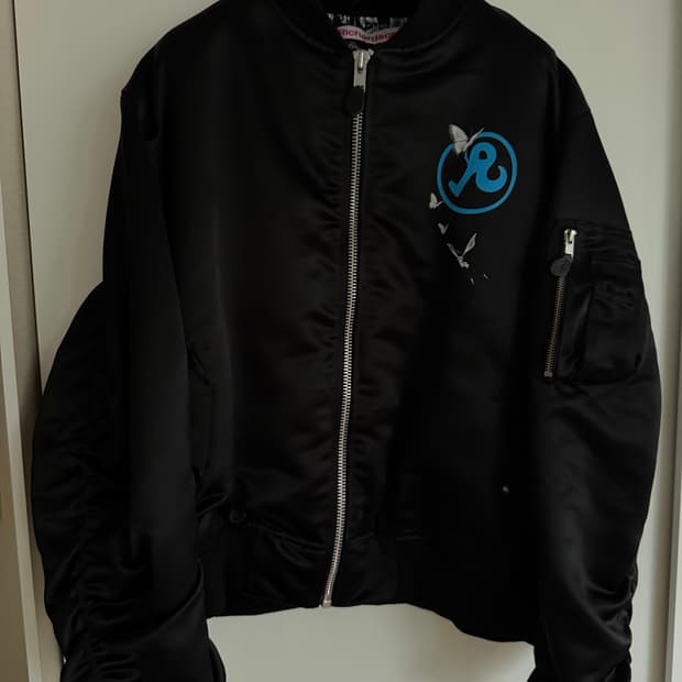 [XL] 리차드슨 x 본디지 페어리 새틴 봄버 자켓