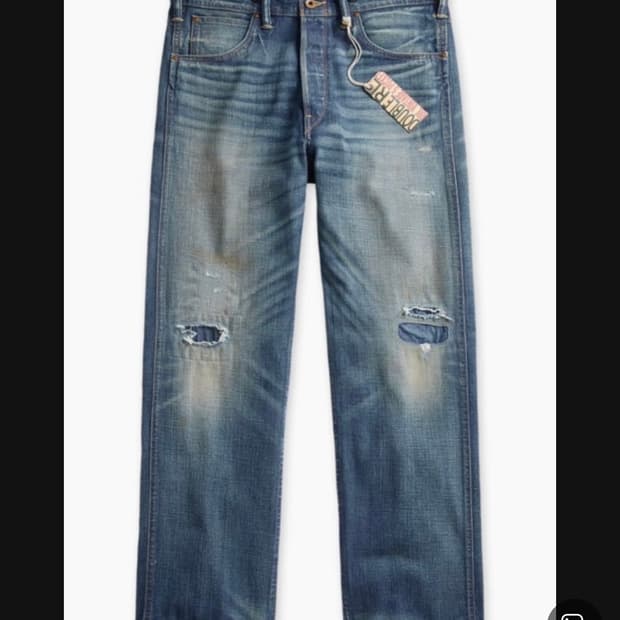 더블알엘 풀러턴 빈파포 데님팬츠 30/34