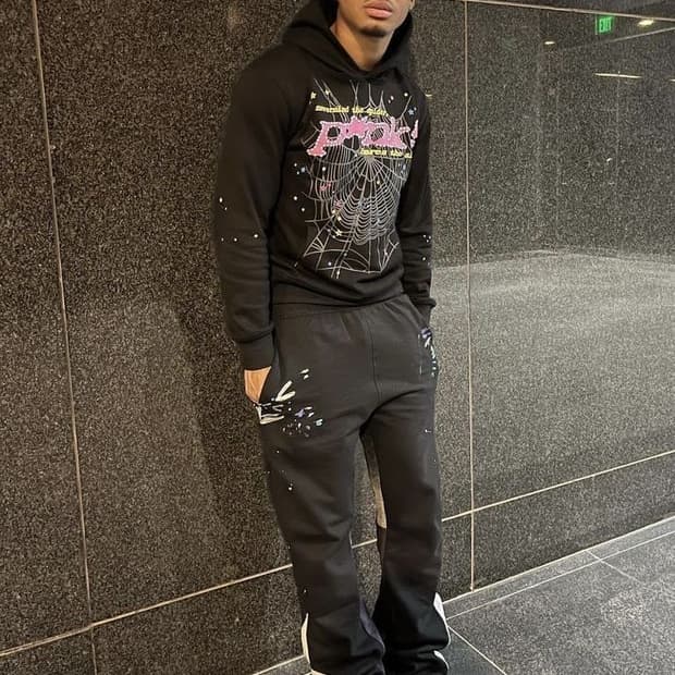 OG Sp5der 후드 블랙 XL