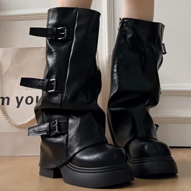 버클 롱부츠 240 팝니다