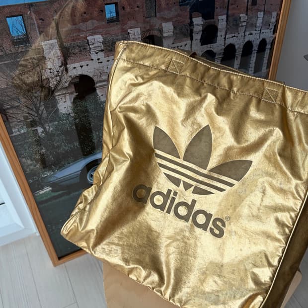 Adidas 올드 아디다스 오리지널 빈티지 골드 토트백