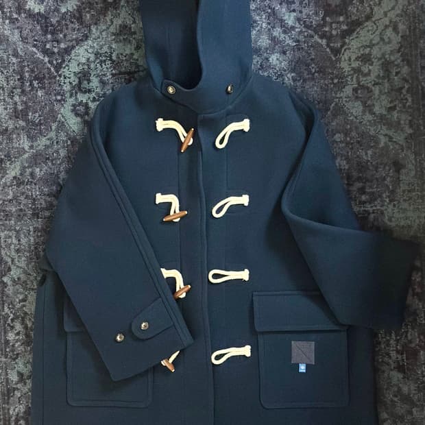 [2size/Navy] 후미토간류 더플코트 22AW