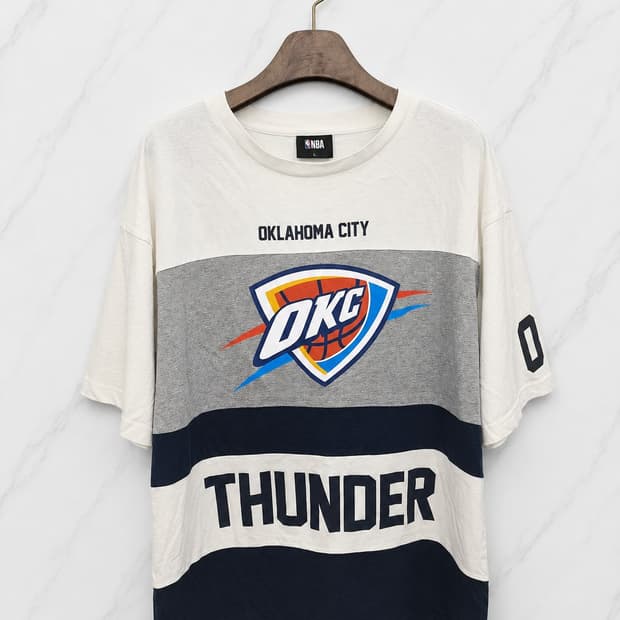 L,100)) NBA 엔비에이 오클라호마시티 썬더 반팔티셔츠 !~
