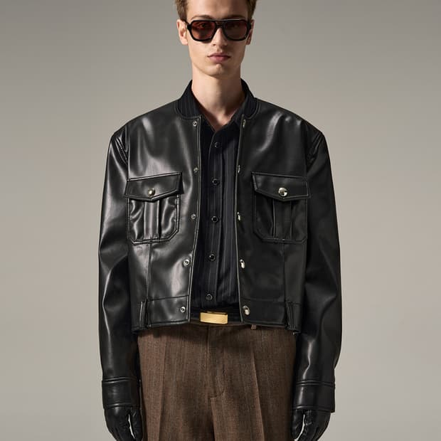 [L] 노이스 퓨어 카라 논카라 카라리스 레더 가죽 자켓