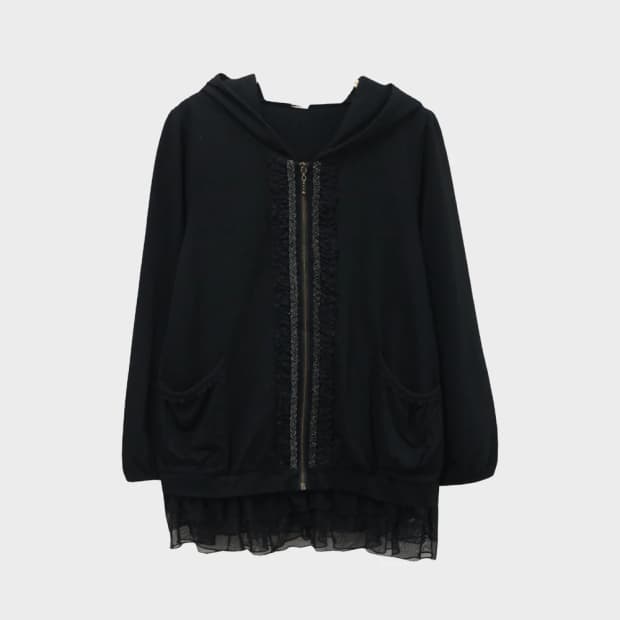 엑시즈 팜  오네갸루 레이스 후드 집업 62373