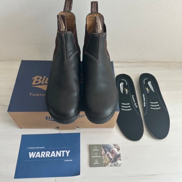 [실착2회/블런드스톤] 600 브라운 첼시부츠 