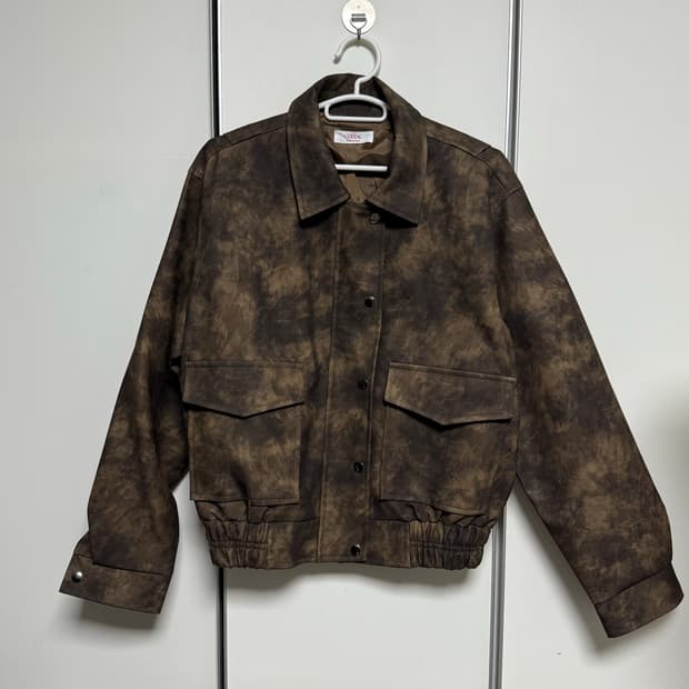 레더자켓 브라운 