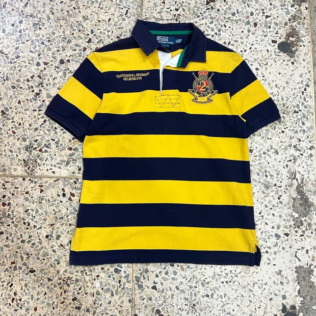 폴로(POLO ralphlauren) 스트라이프 럭비 카라티