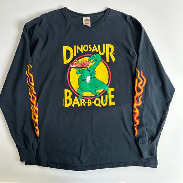 USA 90's vintage dinosaur bar-b-q sleeve