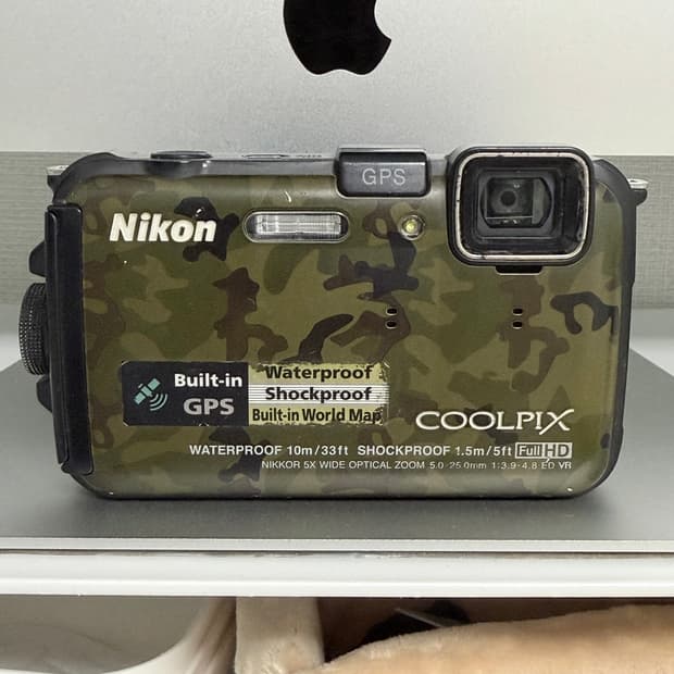 니콘 쿨픽스 aw100 카모 디카 디지털카메라