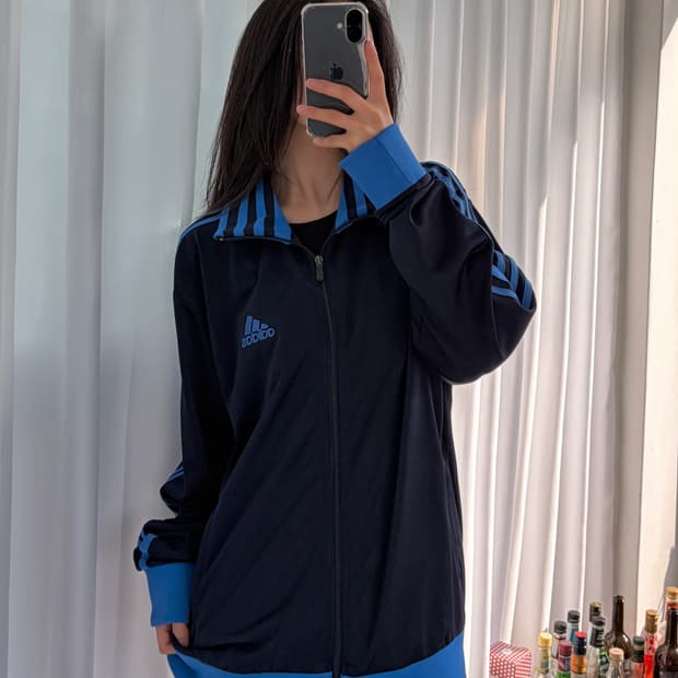 [XL]아디다스 네이비 블루 트랙탑 져지
