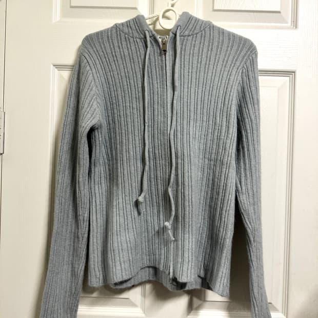 (택포) 그레이 긴팔 가디건