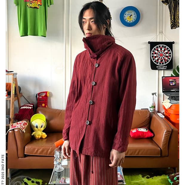 Gerry COSBY Old High-Neck Stripe Jacket