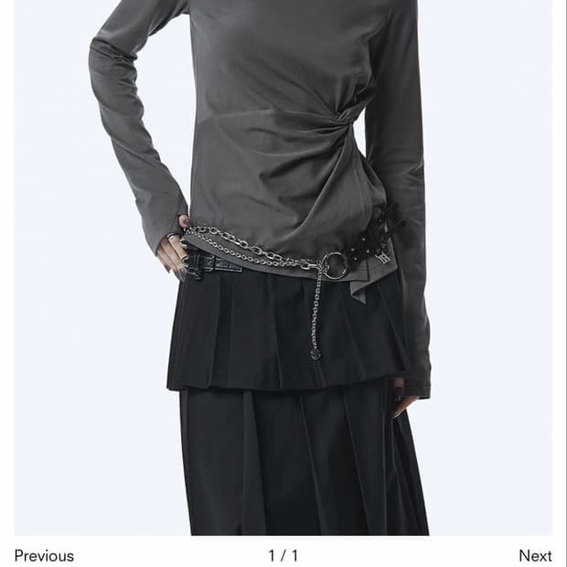 (새상품)트리밍버드 Twist Long Sleeve,차콜