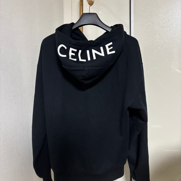 셀린느 코튼 플리스 루즈 후드집업 