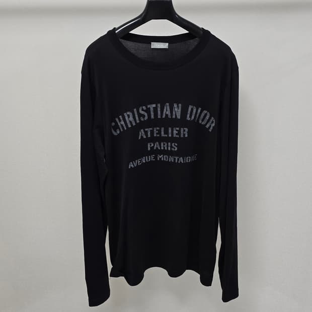 디올 아뜰리에 로고 긴팔 티셔츠 xl사이즈 105 판매