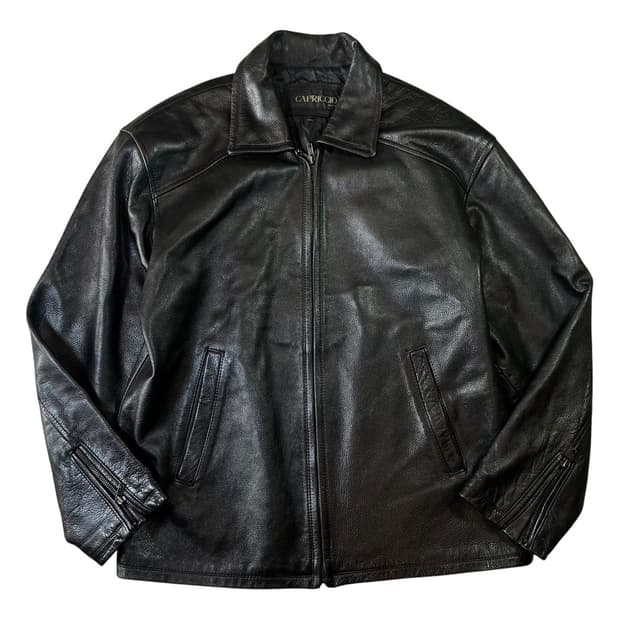 CAPRICCIO 빈티지 소가죽 레더 자켓