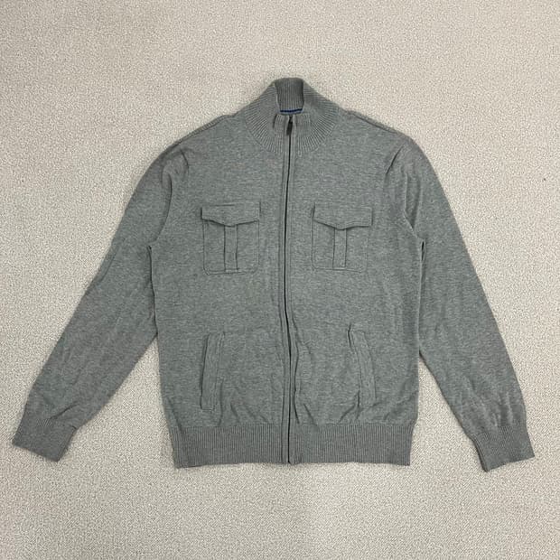 [L] 케네스콜 리액션 코튼 니트 집업 자켓 0108M1