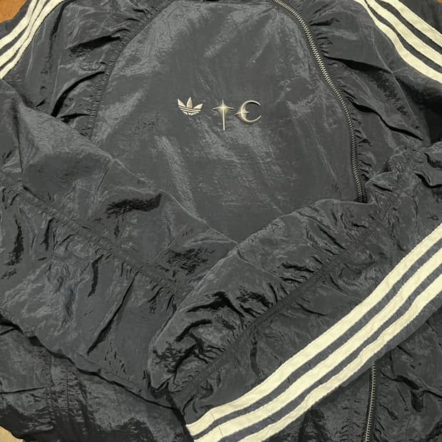 [XL]떠그클럽 아디다스 우븐 트랙탑 블랙