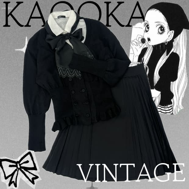 🖤슈슈룬 쇼콜라 블랙 갸루 코디세트🖤일본 교복 벌룬 넥타이 고스로리