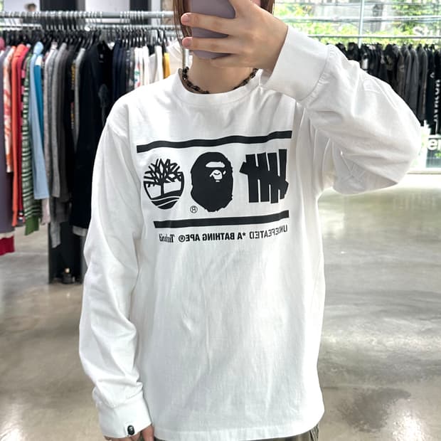 베이프 x Undefeated x Timberland 롱슬리브