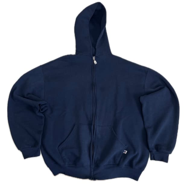 90s russell zip-up hoodie 빈티지 러셀 후드집업