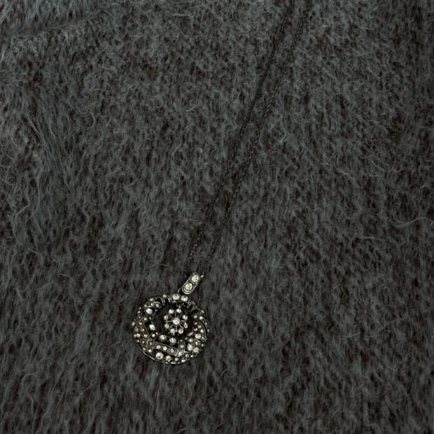 Gyaru necklace / 오네갸루 큐빅 목걸이