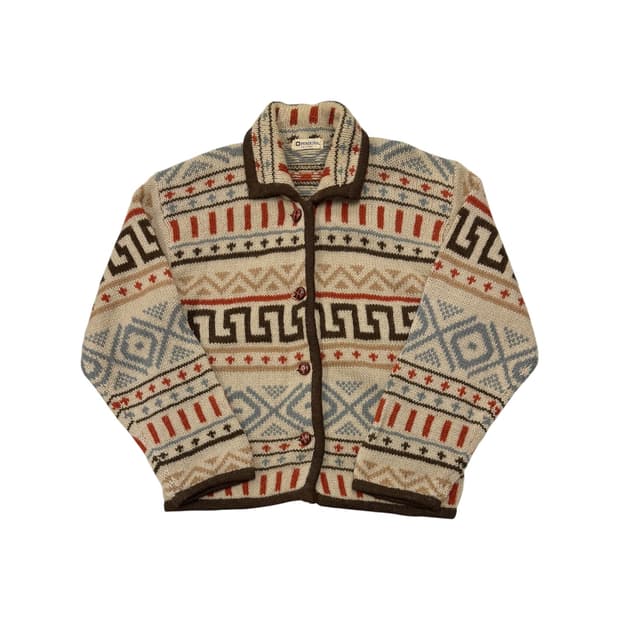 JPN ethnic pattern cardigan