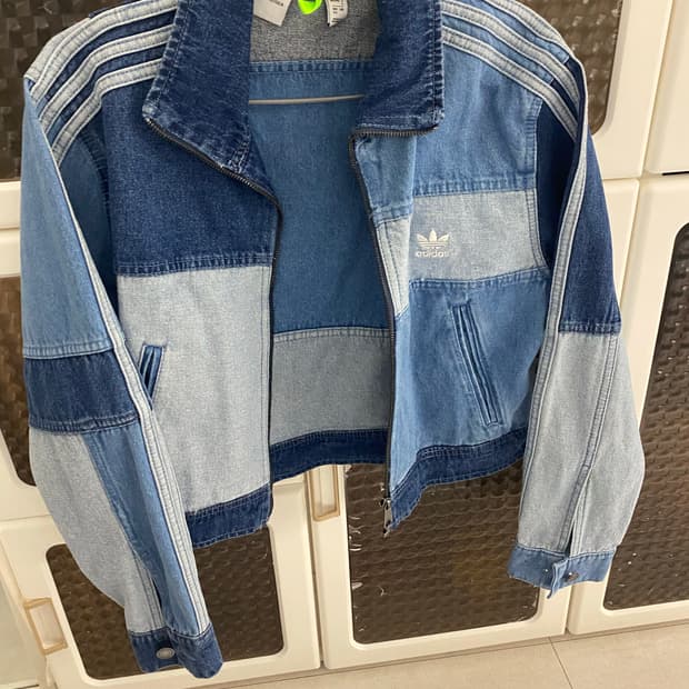 아디다스x크세니아슈나이더 데님 트랙탑