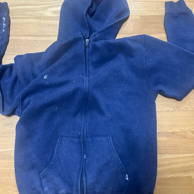 80s 빈티지 러셀 후드집업 made in usa
