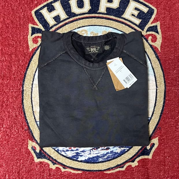 RRL 프렌치테리 크루넥 더블알엘 맨투맨