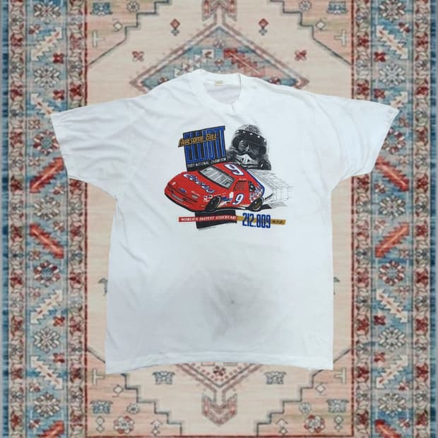 90s USA 나스카 빈티지 레이싱 티셔츠 (2XL)