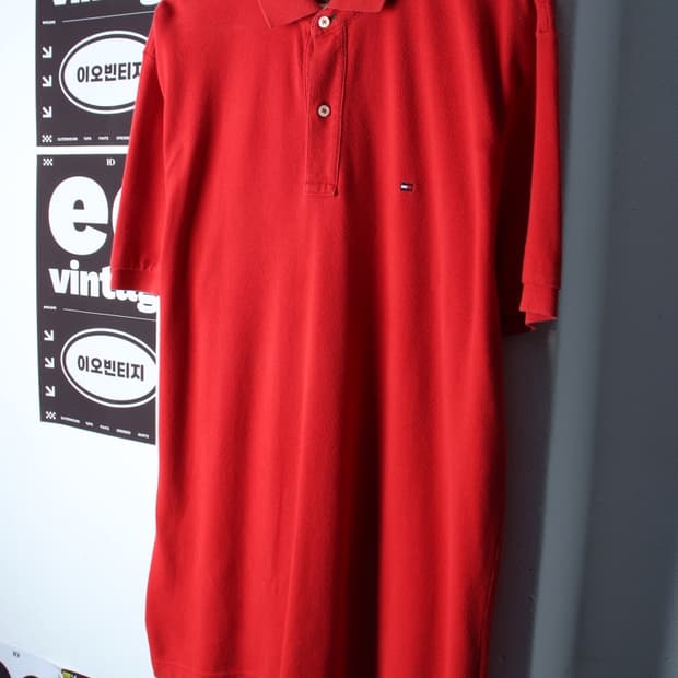 (L-2XL) 타미힐피거 반팔 카라 티셔츠 수선 USA-H34671